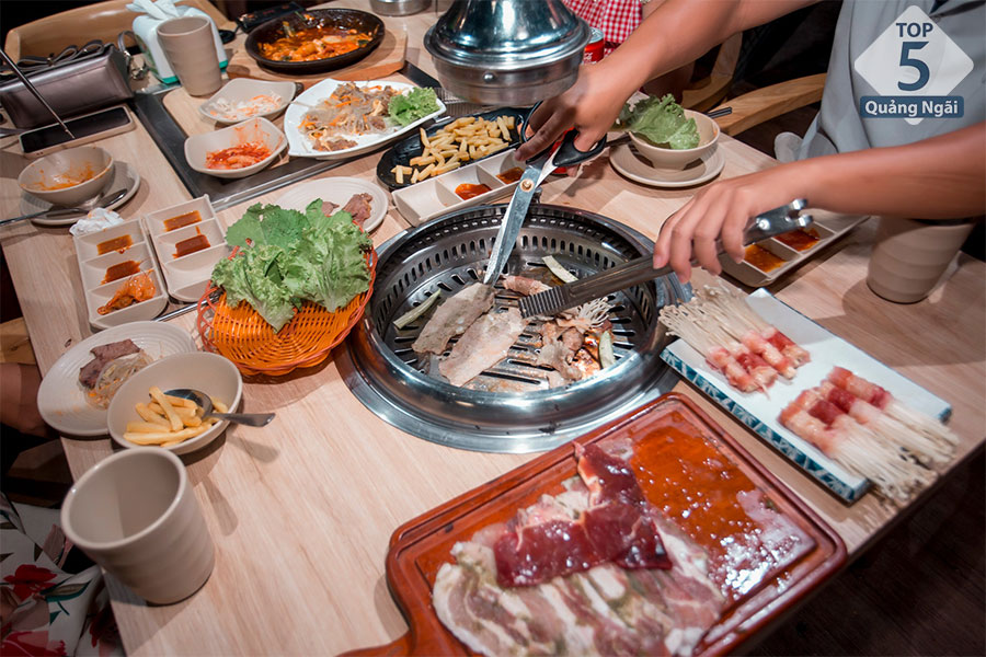 Trải nghiệm Kicochi House Quảng Ngãi quán nướng Hàn Quốc